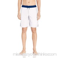A|X Armani Exchange Men's Swimming Trunks with Contrasting Waistband White B07N6XT5RW